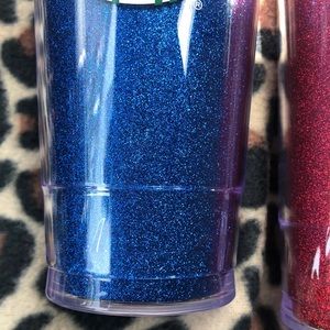 Starbucks Other - 3 Starbucks Glitter Tumblers Red, Blue and… Starbucks Other - 3 Starbucks Glitter Tumblers Red, Blue and…